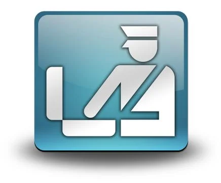 Icon, button, pictogram customs Stock Illustration