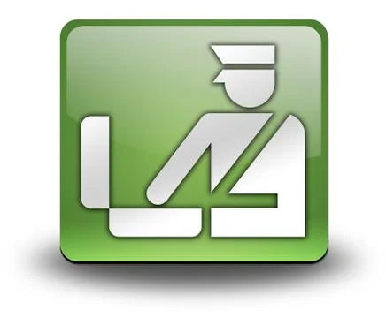 Icon, button, pictogram customs Stock Illustration