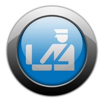 Icon, button, pictogram customs Stock Illustration