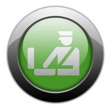 Icon, button, pictogram customs Stock Illustration