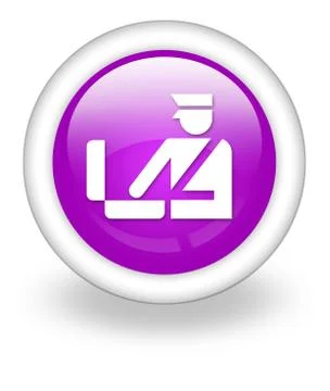 Icon, button, pictogram customs Stock Illustration