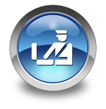 Icon, button, pictogram customs Stock Illustration