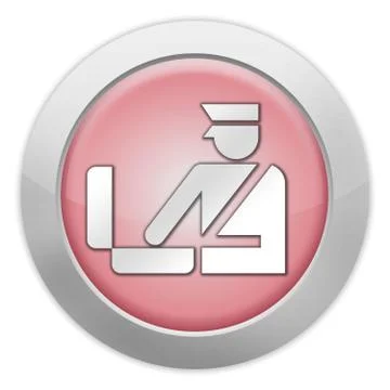 Icon, button, pictogram customs Stock Illustration