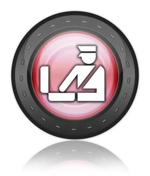 Icon, button, pictogram customs Stock Illustration