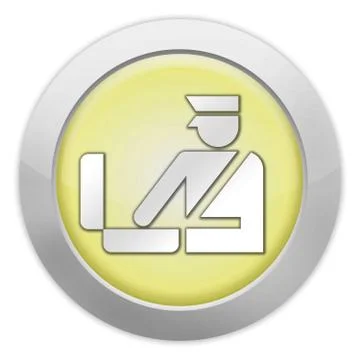 Icon, button, pictogram customs Stock Illustration
