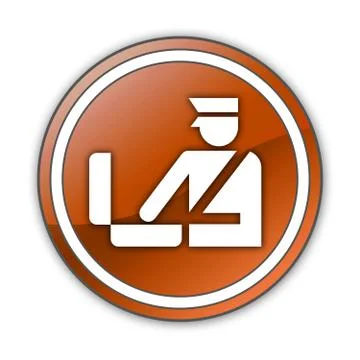 Icon, button, pictogram customs Stock Illustration