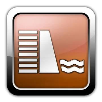 Icon, Button, Pictogram Dam Illustrazione stock