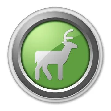 Icon, Button, Pictogram Deer Illustrazione stock