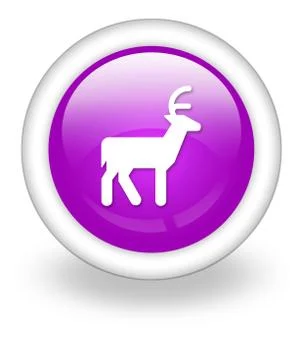 Icon, Button, Pictogram Deer Illustrazione stock