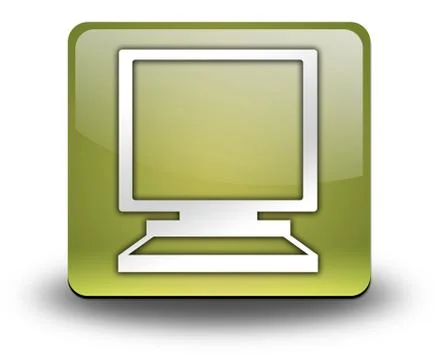 Icon, button, pictogram desktop computer Stock-Illustration