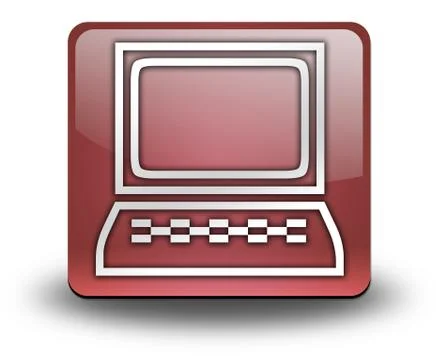 Icon, button, pictogram desktop computer 스톡 일러스트