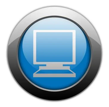 Icon, button, pictogram desktop computer 스톡 일러스트