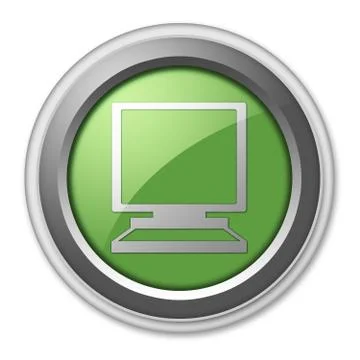 Icon, button, pictogram desktop computer イラスト素材