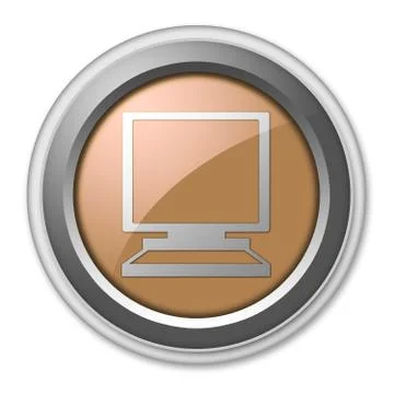Icon, button, pictogram desktop computer 스톡 일러스트