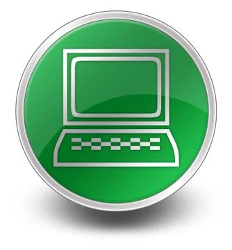 Icon, button, pictogram desktop computer Stock Illustration