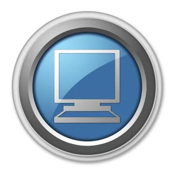 Icon, button, pictogram desktop computer 스톡 일러스트