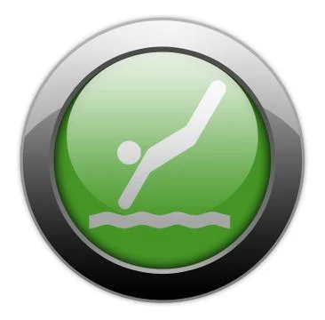 Icon, Button, Pictogram Diving Illustrazione stock