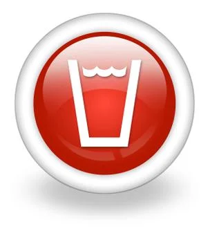 Icon, button, pictogram drinking water Ilustración de archivo