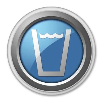 Icon, button, pictogram drinking water Ilustración de archivo