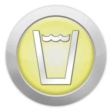 Icon, button, pictogram drinking water Stock Illustration