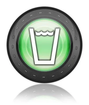 Icon, button, pictogram drinking water Stock Illustration