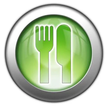 Icon, button, pictogram -eatery, restaurant- Stock Illustration