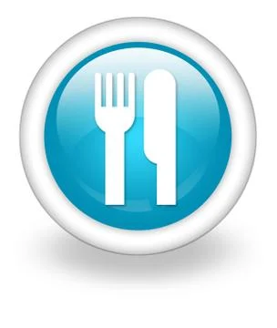Icon, button, pictogram -eatery, restaurant- Stock Illustration