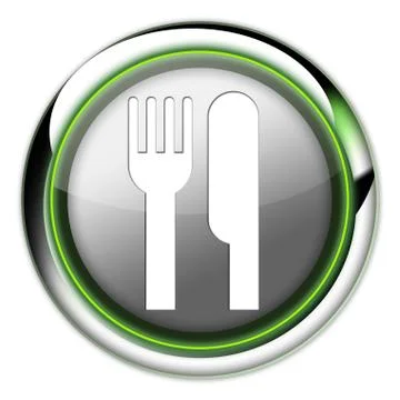 Icon, button, pictogram -eatery, restaurant- Stock Illustration
