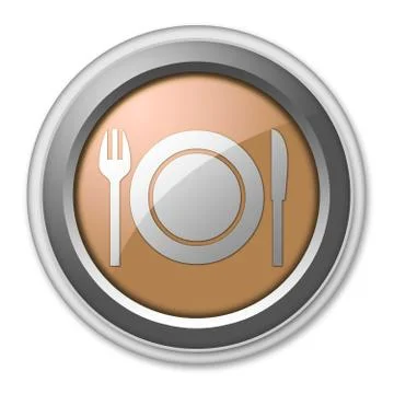 Icon, button, pictogram -eatery, restaurant- Stock Illustration