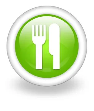 Icon, button, pictogram -eatery, restaurant- Stock Illustration