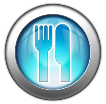Icon, button, pictogram -eatery, restaurant- Illustrazione stock