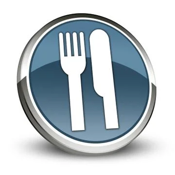 Icon, button, pictogram -eatery, restaurant- Illustrazione stock