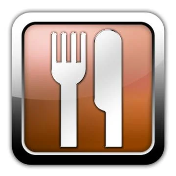 Icon, button, pictogram -eatery, restaurant- Stock-Illustration