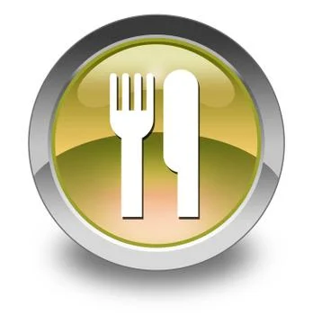 Icon, button, pictogram -eatery, restaurant- イラスト素材