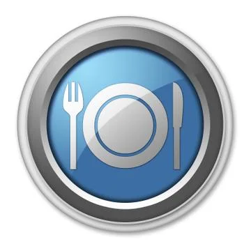 Icon, button, pictogram -eatery, restaurant- Stock Illustration