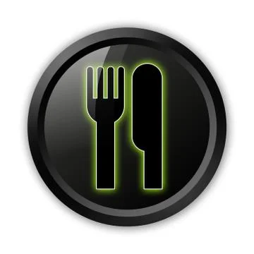 Icon, button, pictogram -eatery, restaurant- Illustrazione stock