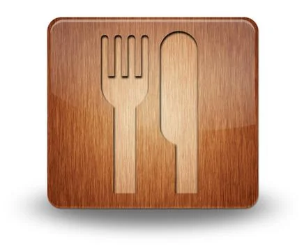 Icon, button, pictogram -eatery, restaurant- イラスト素材