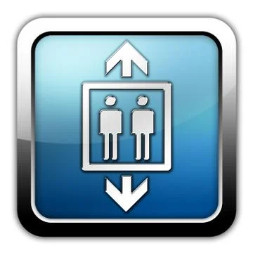 Icon, button, pictogram elevator Stock Illustration