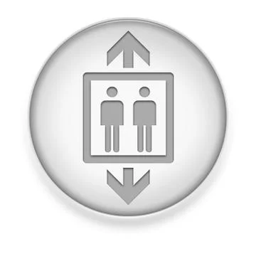 Icon, button, pictogram elevator Stock Illustration