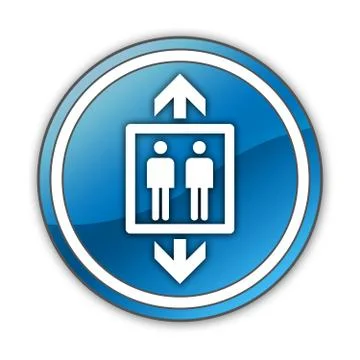 Icon, button, pictogram elevator Stock Illustration