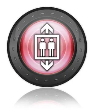 Icon, button, pictogram elevator Stock Illustration