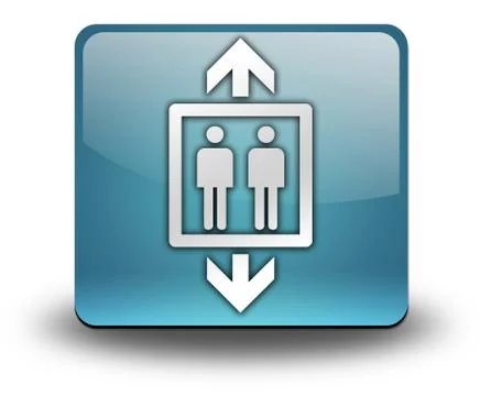 Icon, button, pictogram elevator Stock Illustration