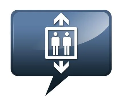 Icon, button, pictogram elevator Stock Illustration