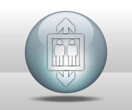 Icon, button, pictogram elevator Stock Illustration