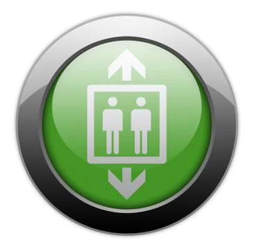 Icon, button, pictogram elevator Stock Illustration