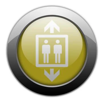 Icon, button, pictogram elevator Stock Illustration