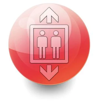 Icon, button, pictogram elevator Stock Illustration