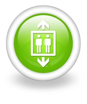 Icon, button, pictogram elevator Stock Illustration