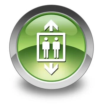 Icon, button, pictogram elevator Illustrazione stock