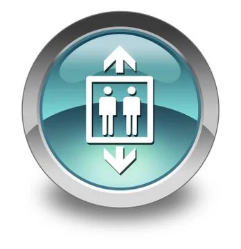 Icon, button, pictogram elevator Stock Illustration